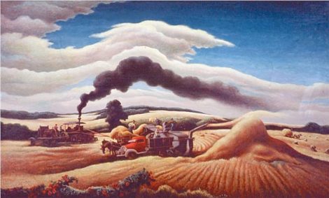From Grant Wood to Grandma Moses, Great Artists Portrayed Steam Threshing Era Image